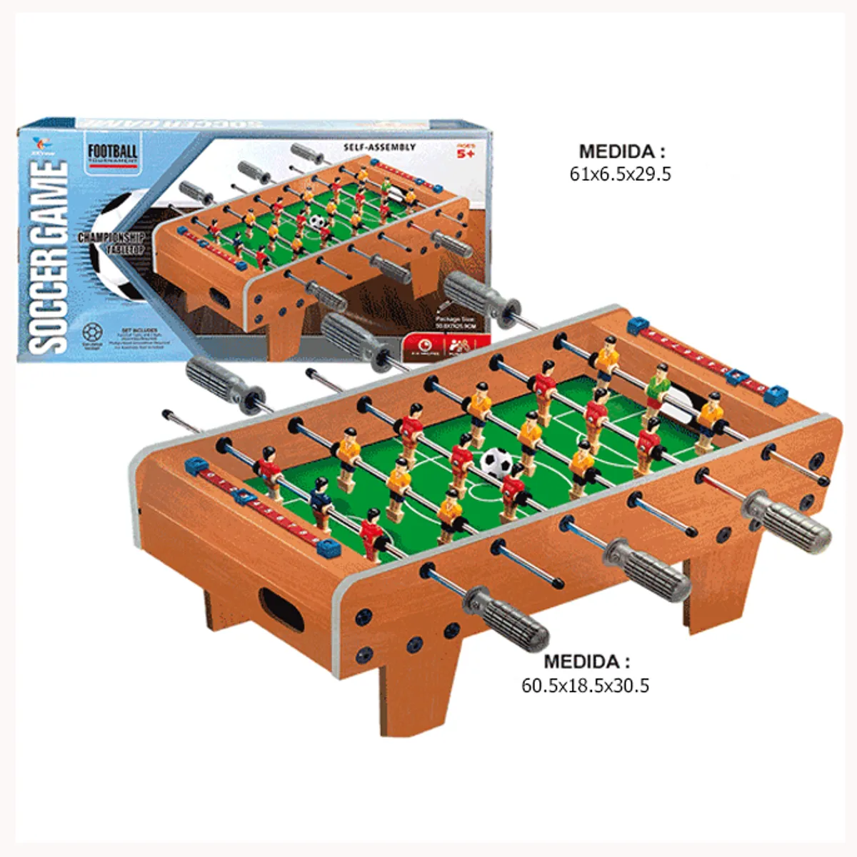 DISTRIBUCIONES GUZ SAS - Futbolin Madera Juego Fútbol Niños Equipos Colombianos