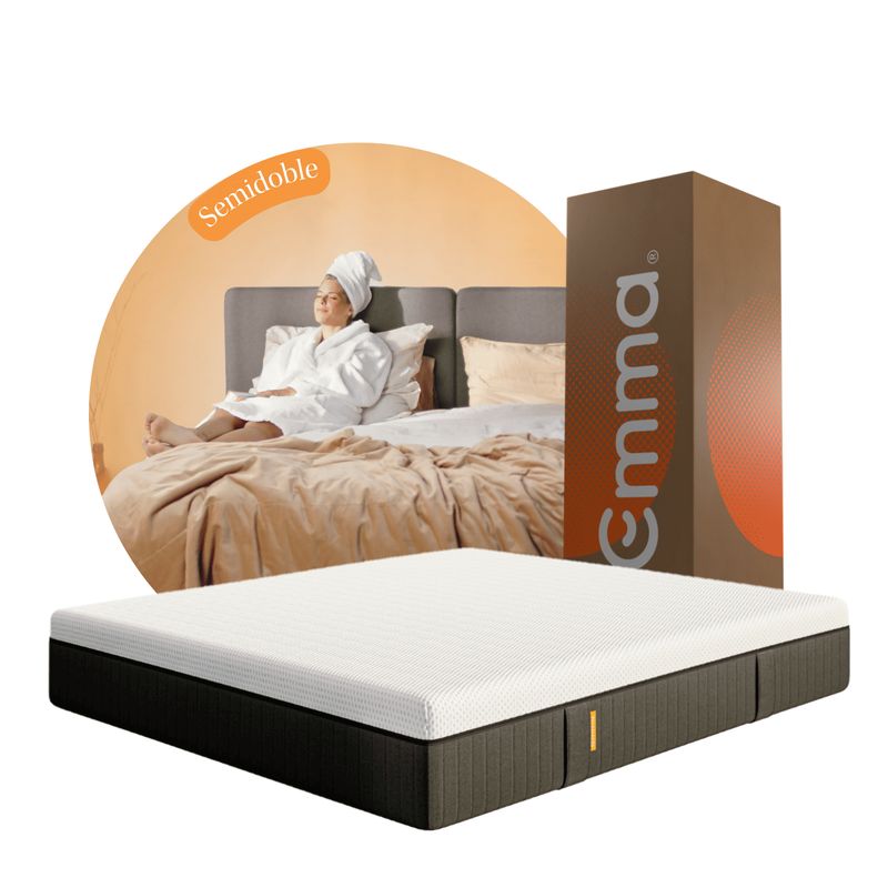 EMMA - Colchón Deluxe Semidoble con Tecnología de Enfriamiento.