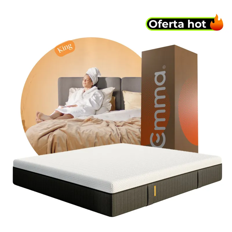 EMMA - Colchón Emma Deluxe King con Tecnología de Enfriamiento