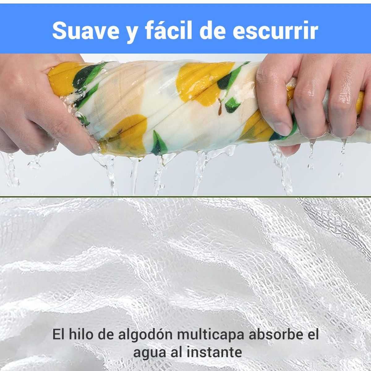 CARER SPARK - Toalla de baño para bebé con estampado de ballena azul 110×120cm