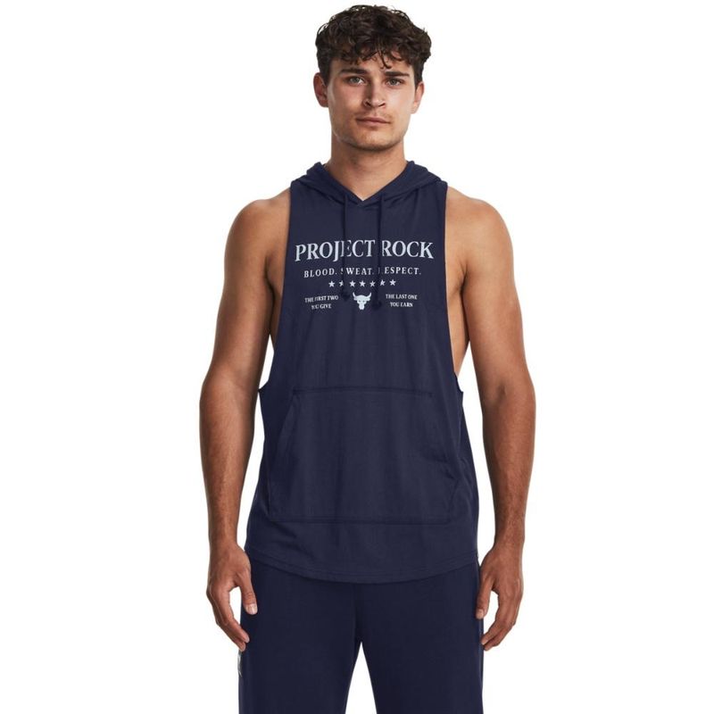 UNDER ARMOUR - Hoodie Esqueleto Under Armour Rck Sl Q3-Azul Navy
