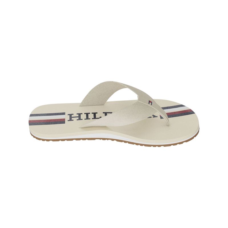 TOMMY HILFIGER - Sandalias Con Logo Hombre Blanco Tommy Hilfiger