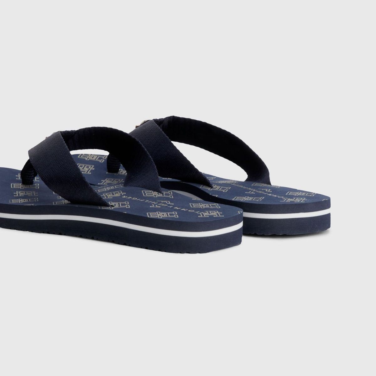 TOMMY HILFIGER - Sandalias Elevated De Textil Trenzado Mujer Azul Tommy Hilfiger