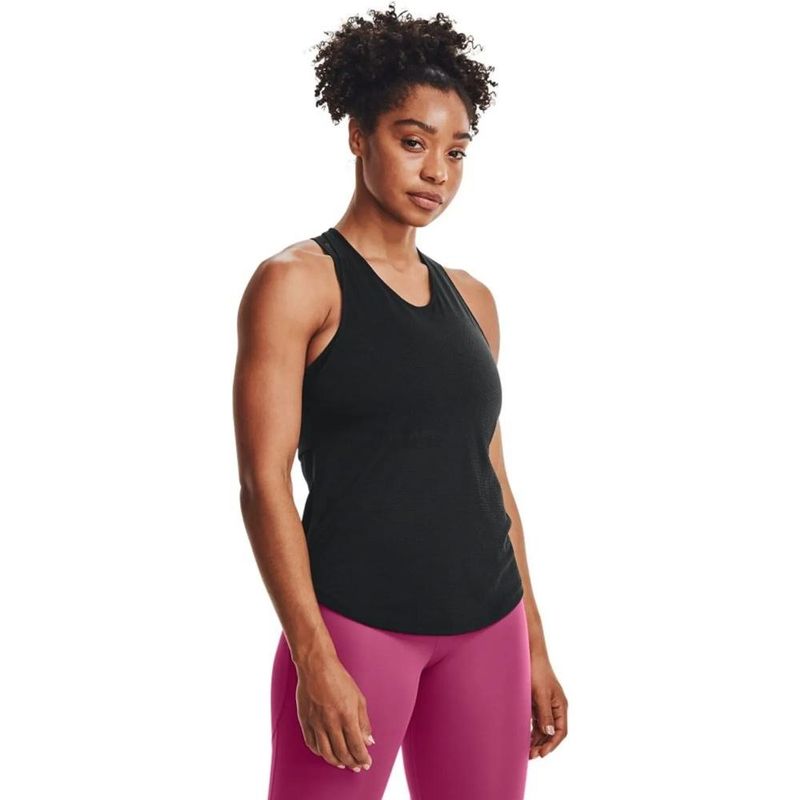 UNDER ARMOUR - Camiseta Esqueleto Under Armour Streaker Mujer-Negro