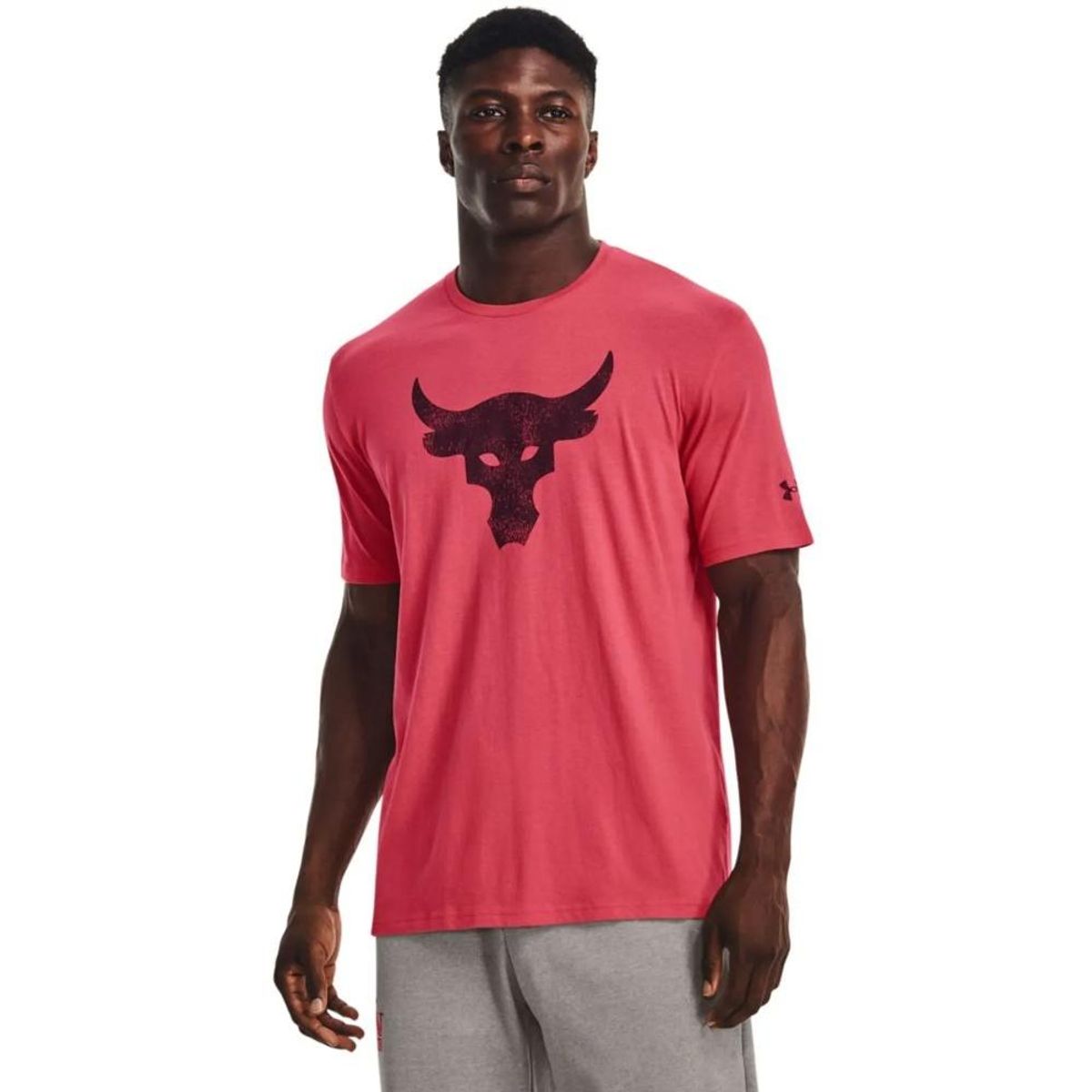 UNDER ARMOUR - Camiseta Under Armour Pjt Rock Brahma-Rojo Suave
