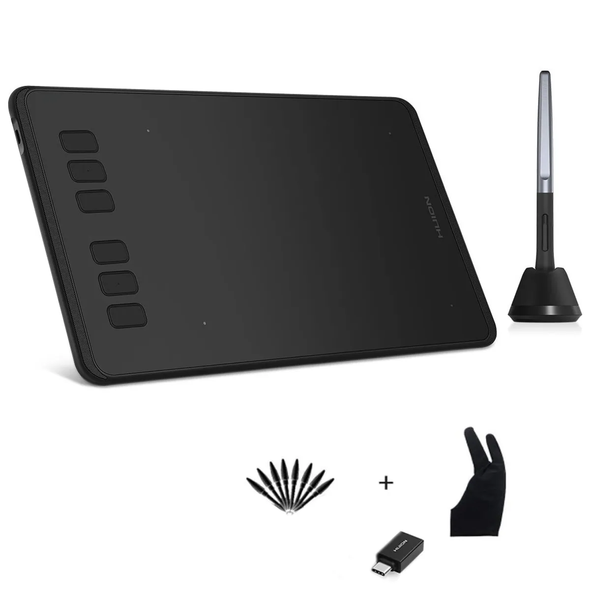 HUION - Tableta Gráfica Dibujo Huion Inspiroy H640p Con Lápiz Óptico