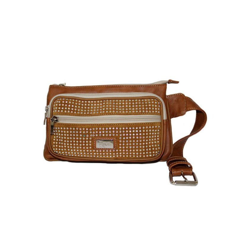 ROSE - Riñonera cangurera de mujer marron marca ROSE