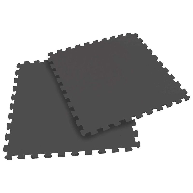 ULTIMATE FITNESS - Pack 4 Tatami 62x62x1.2 cm - Piso Gimnasio - Máquinas - Gris