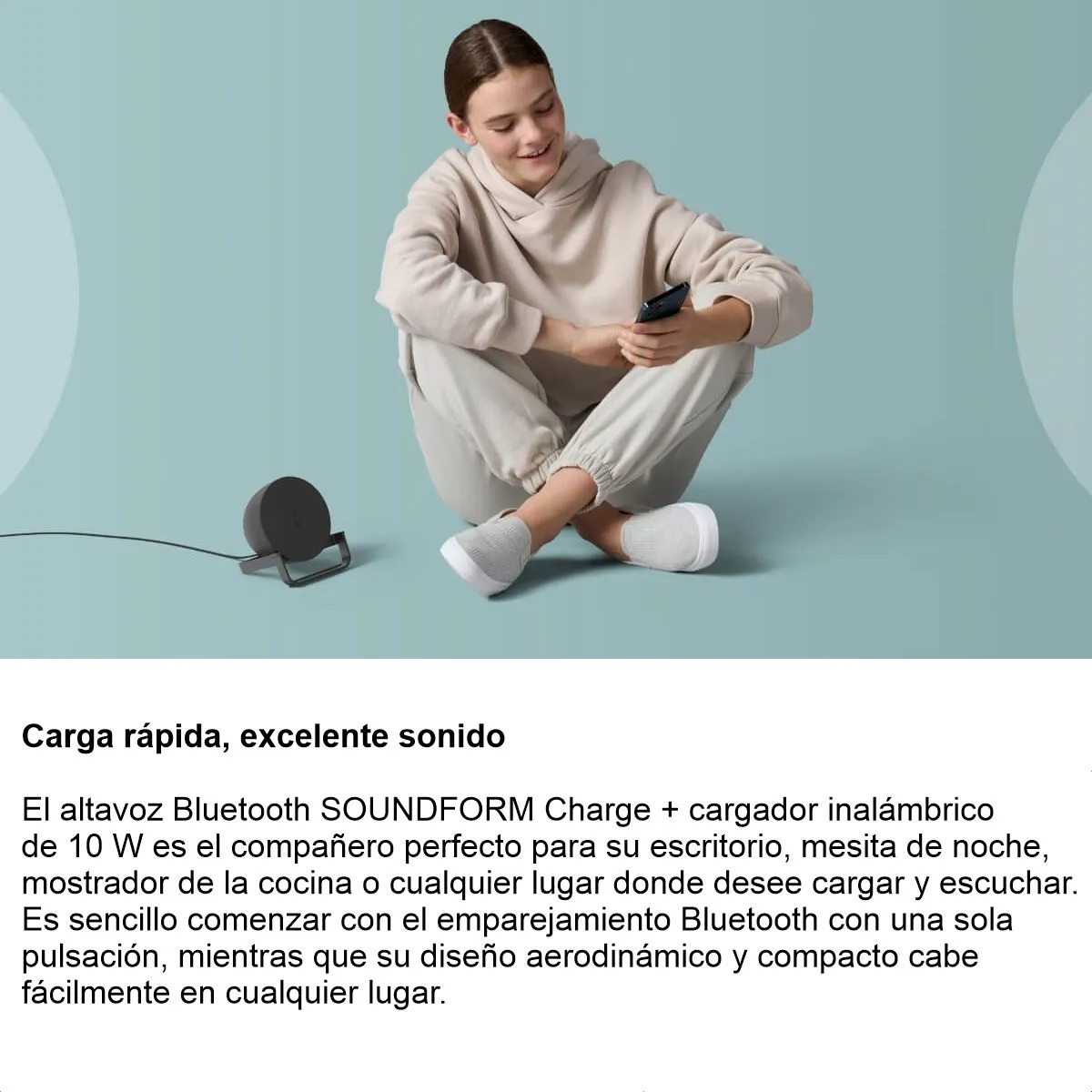 BELKIN - Base Carga Inalámbrica QI 10W Parlante Belkin Boostcharge