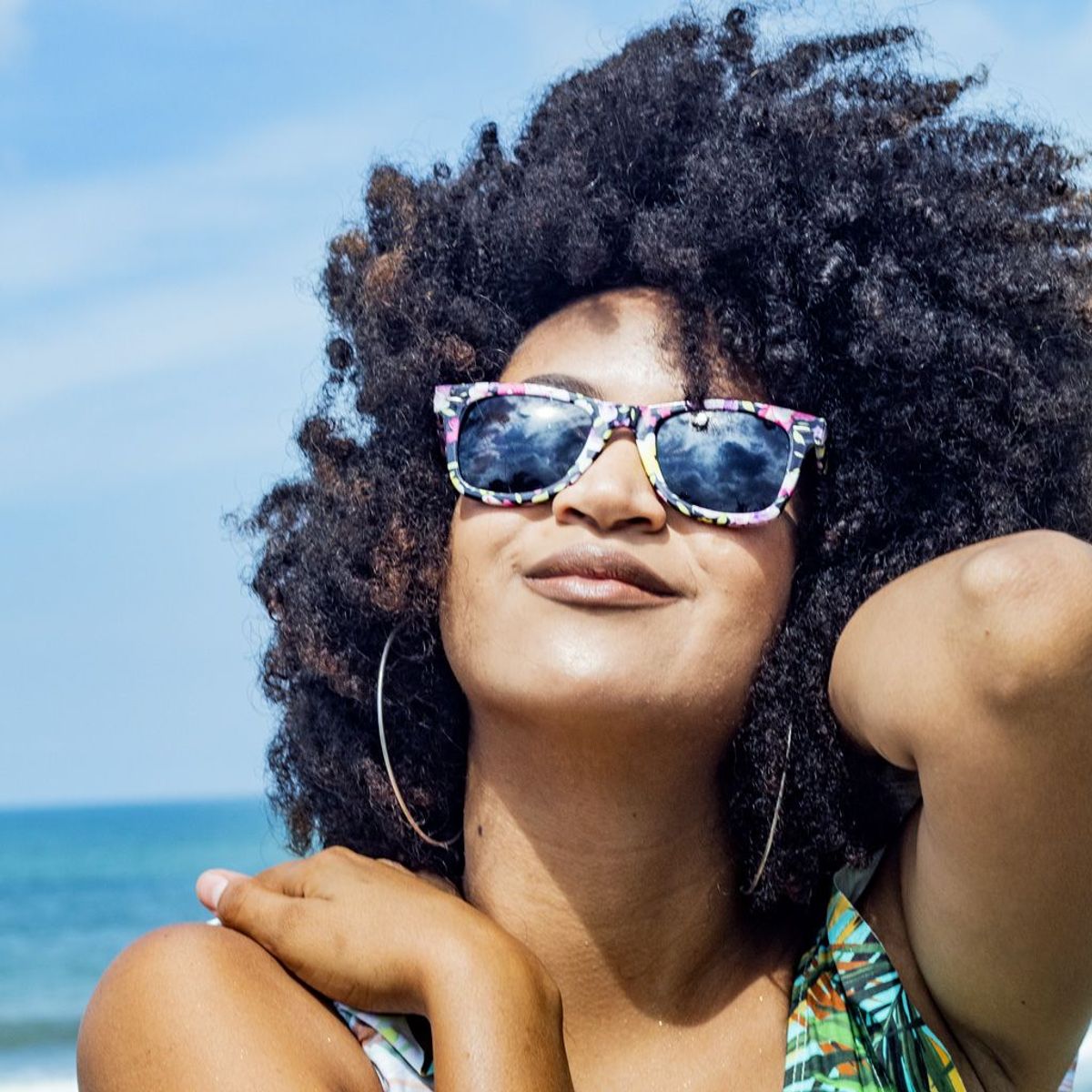 AT NIGHT SUNGLASSES - Gafas de sol At Night cuadradas vintage unisex Floral