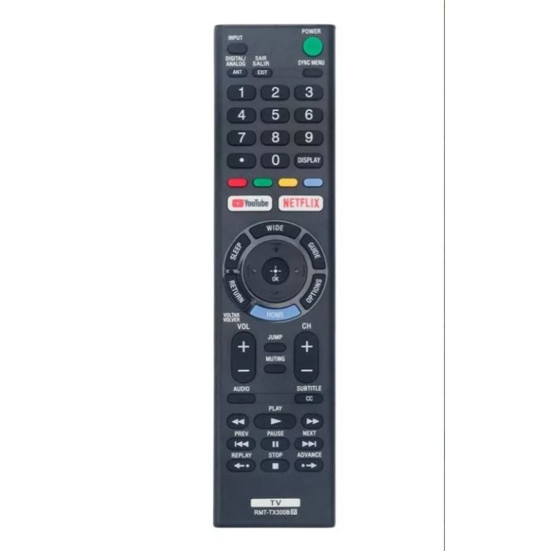 GREEN HANSHENG - Control Remoto Compatible Con Smart Tv Sony Genérico Netflix