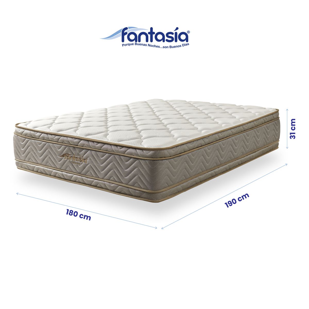 COLCHONES FANTASIA - Colchón Optims Queen 180x190cm