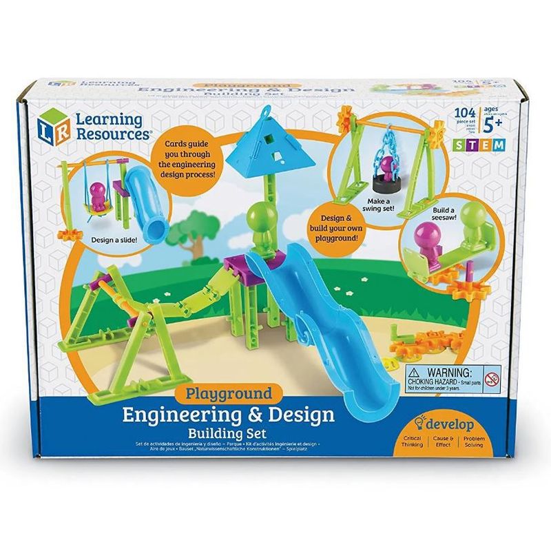 LEARNING RESOURCES - Set Ingeniería Y Construcción Parque De Juegos Stem Niños