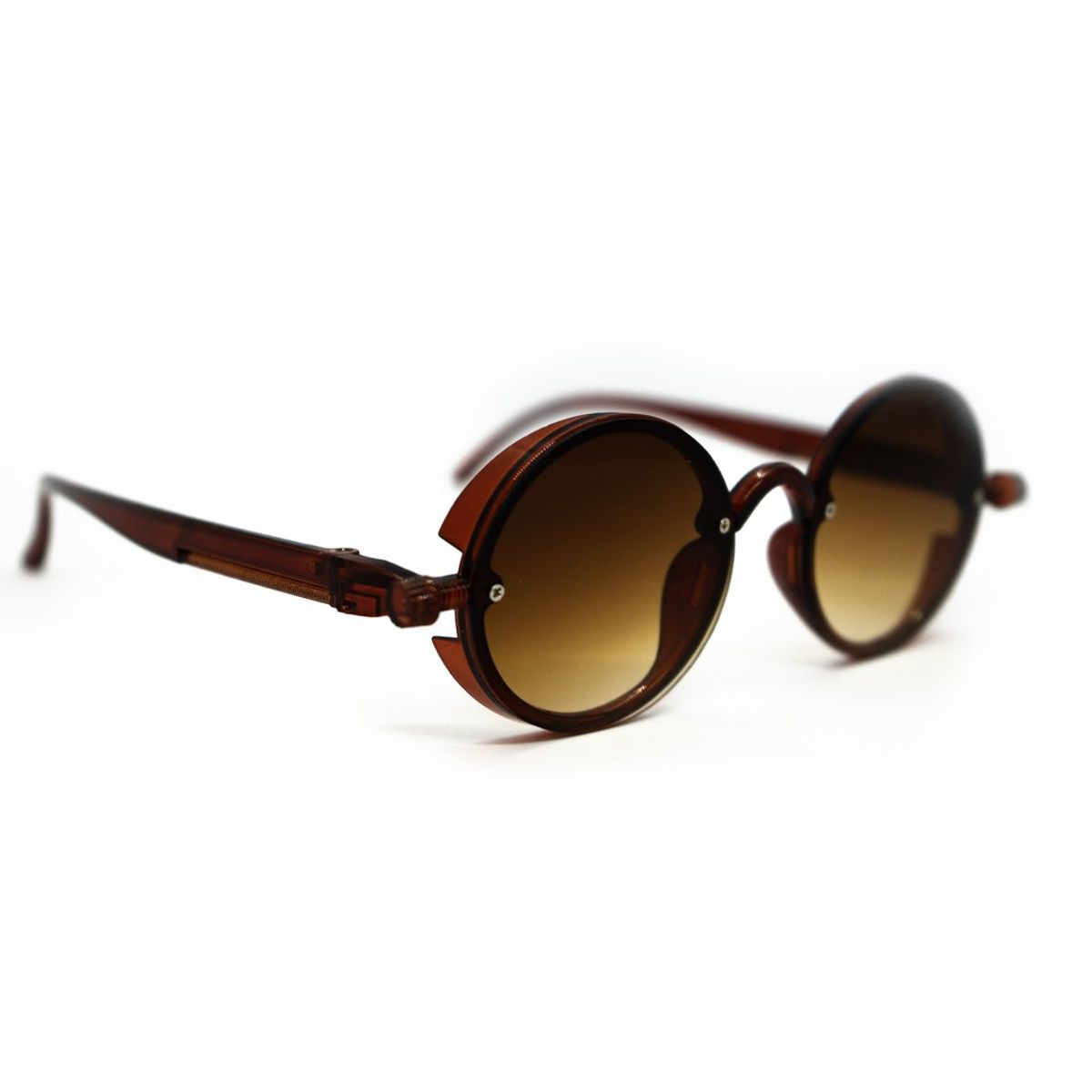 GENERICO - Gafas de sol At Night redondas hipster unisex negras
