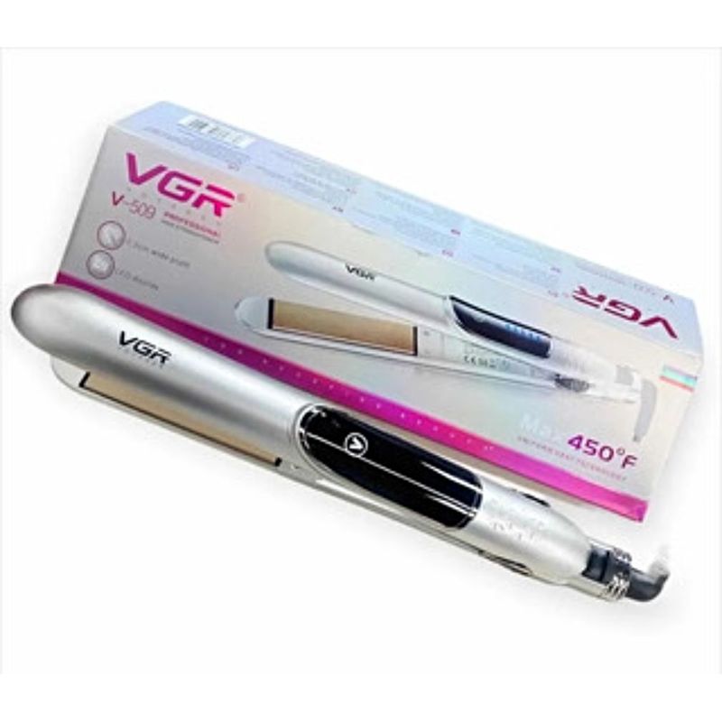 GENERICO - Profesional Plancha Cabello Control Display Cerámica VGR - V-509.