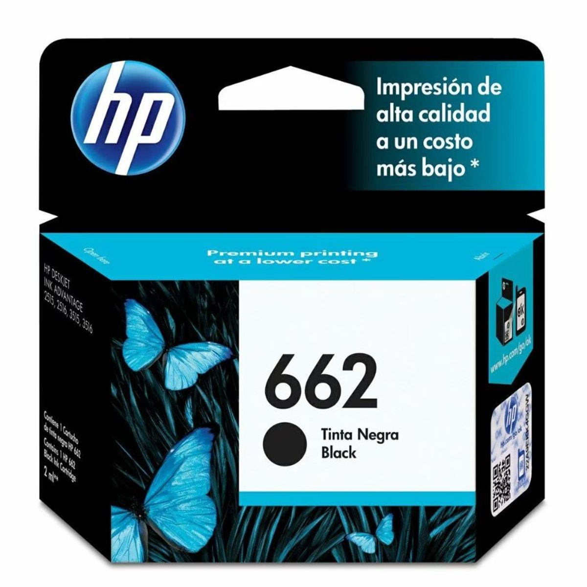 HP - Cartucho De Tinta Hp 662 Negro Original CZ103AL