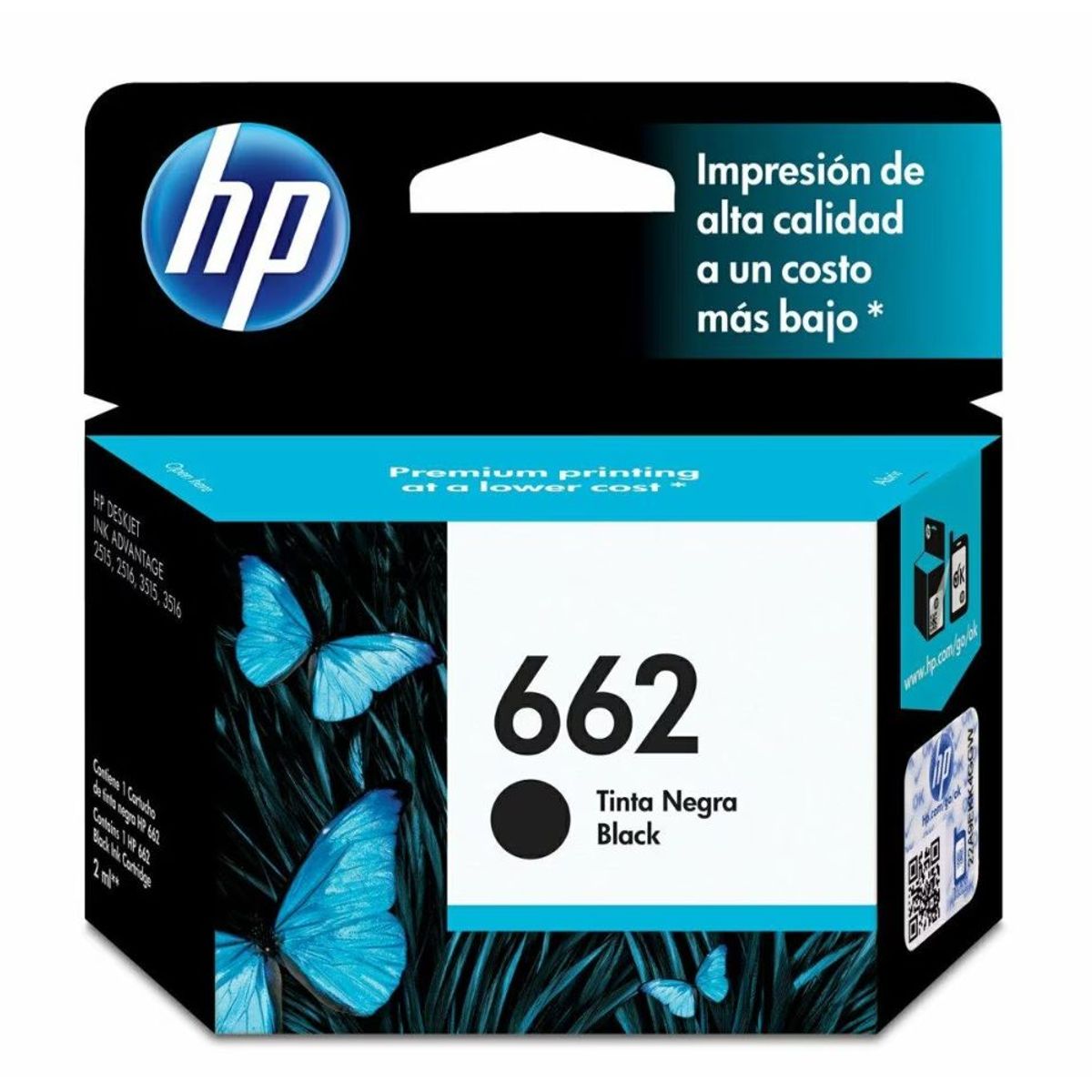 HP - Cartucho De Tinta Hp 662 Negro Original CZ103AL