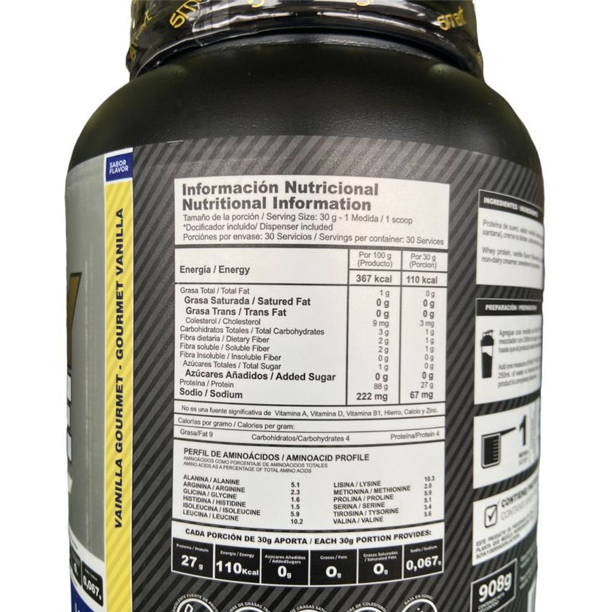 SMART NUTRITION - Whey Pure 2 Lbs Proteina de Suero Smart Nutrition