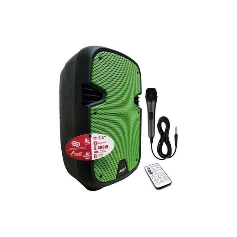 NIA - Cabina de sonido recargable 6.5 pulgadas bluetooth fm usb nia an-2051