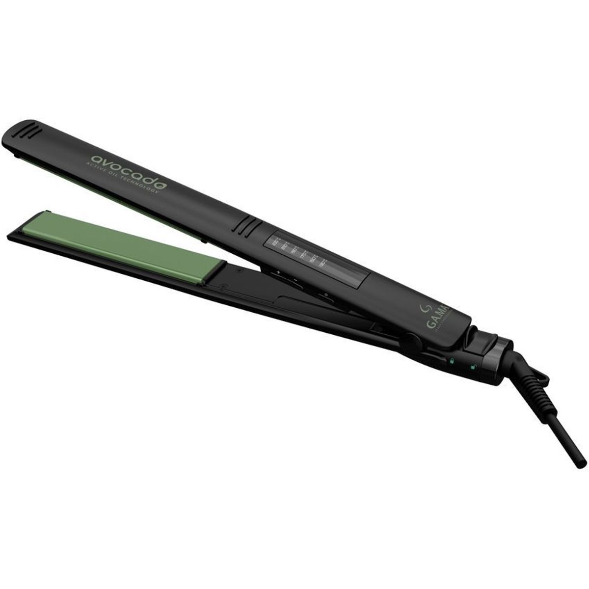 GAMA - Plancha de cabello gama elegance led avocado - negra