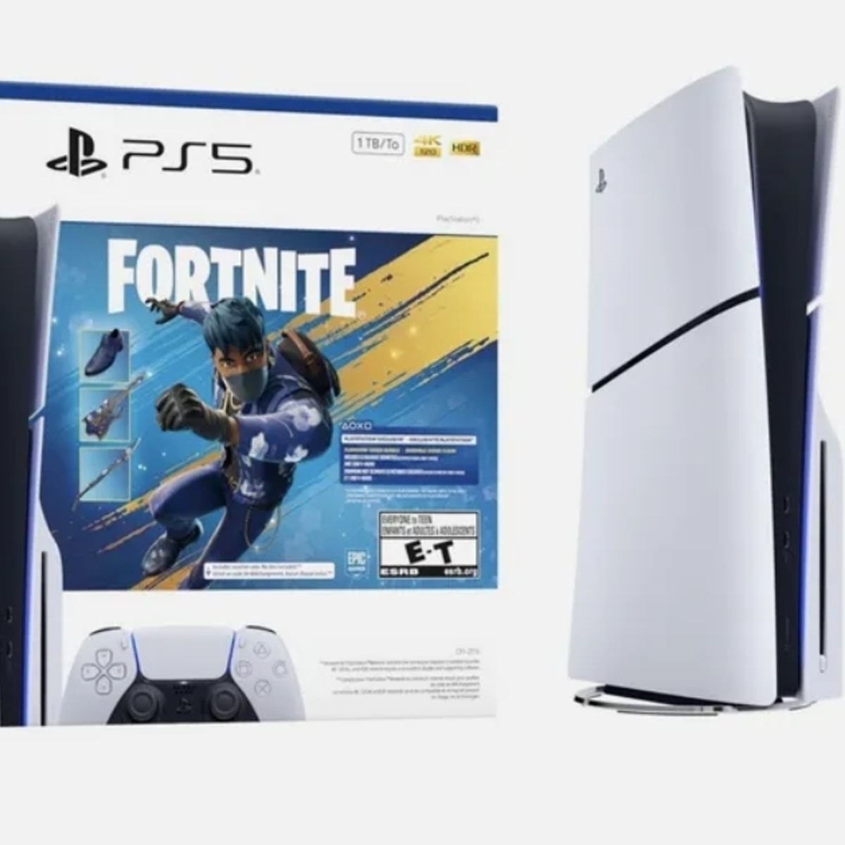 SONY - Consola playstation 5 Slim Unidad De Cd 1 Tera + Fortnite