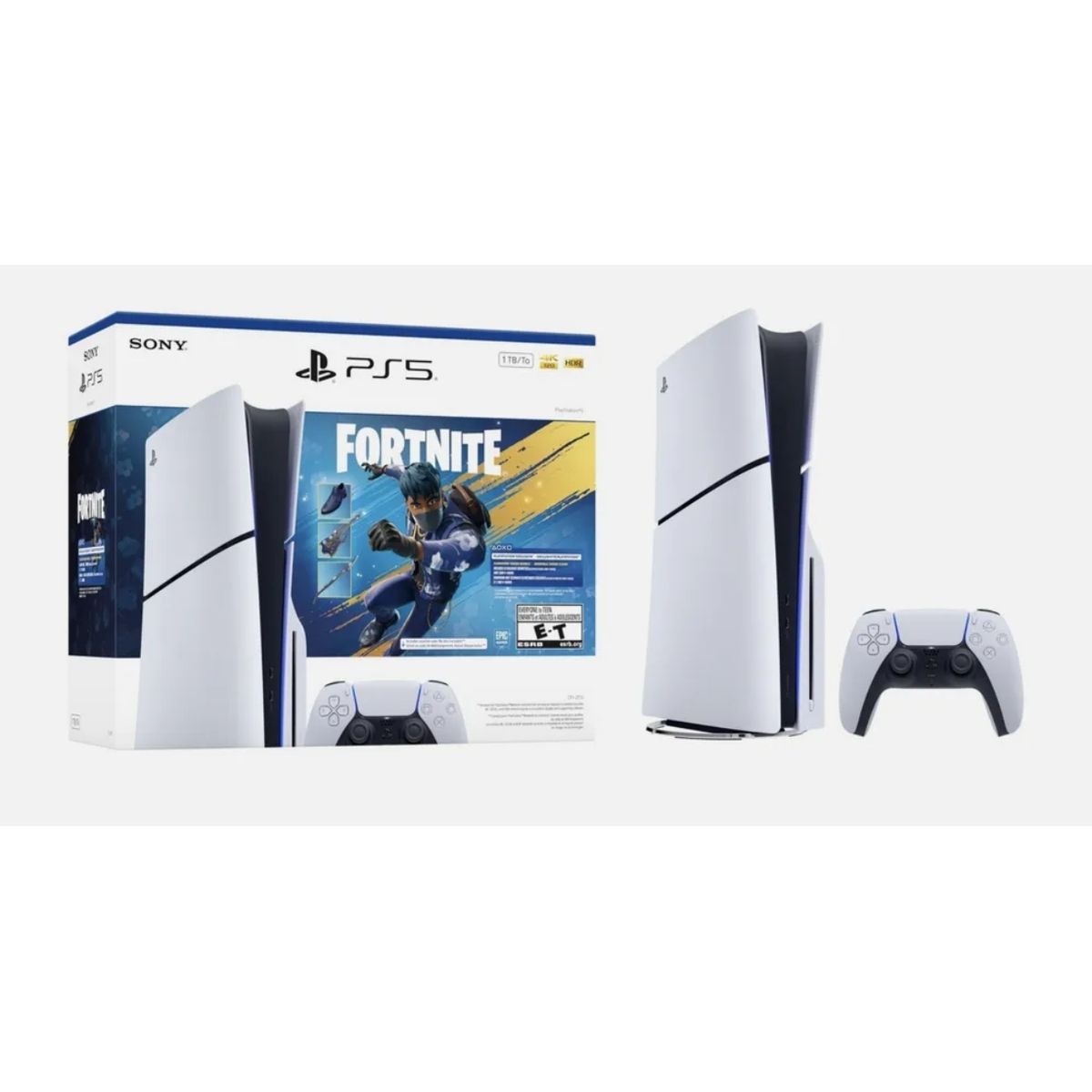 SONY - Consola playstation 5 Slim Unidad De Cd 1 Tera + Fortnite