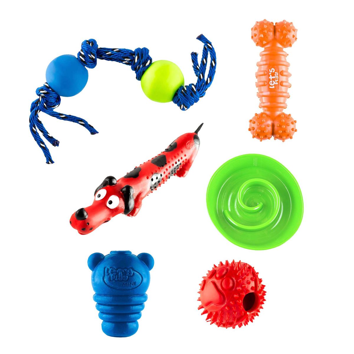 ENERGY PLUS - Kit 6 Juguetes para Perros Pequeños: Seguros y Divertidos