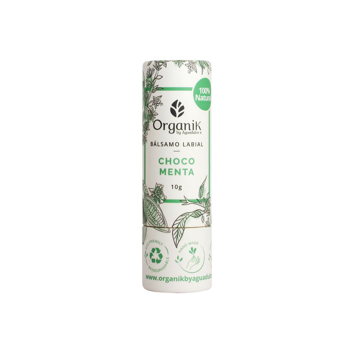 ORGANIK BY AGUADULCE - Bálsamo labial natural Choco Menta 10 g