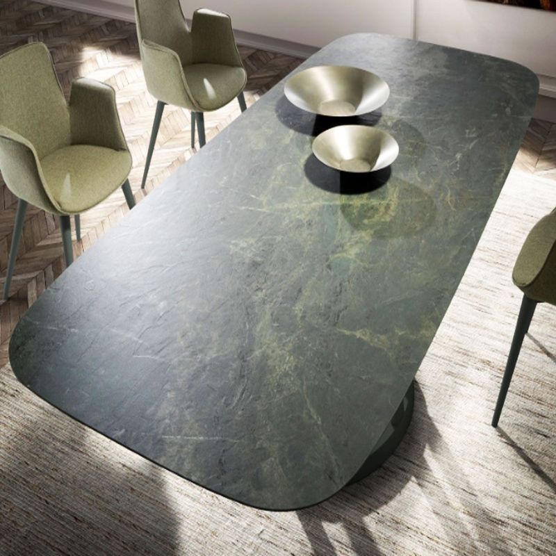 ARRO ES SAS - MESA PIEDRA SINTERIZADA ESMERALDA  210 CM X 90 CM X 75 CM VERDE