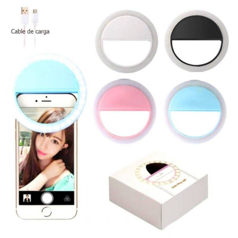 GENERICO - Mini Aro De Luz Led Recargable Fotografia Celular Tablet