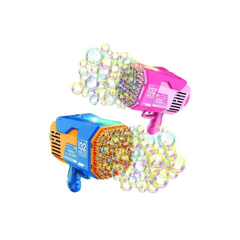 GENERICO - Pistola De Burbujas Recargable De 132 Agujeros Electrica