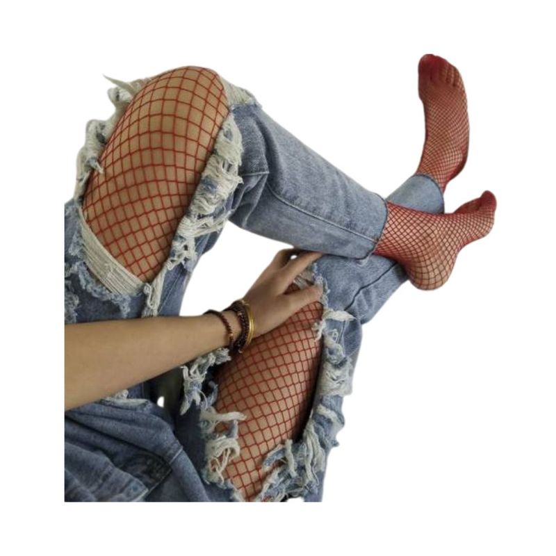 GENERICO - Media pantalón malla Roja Talla única