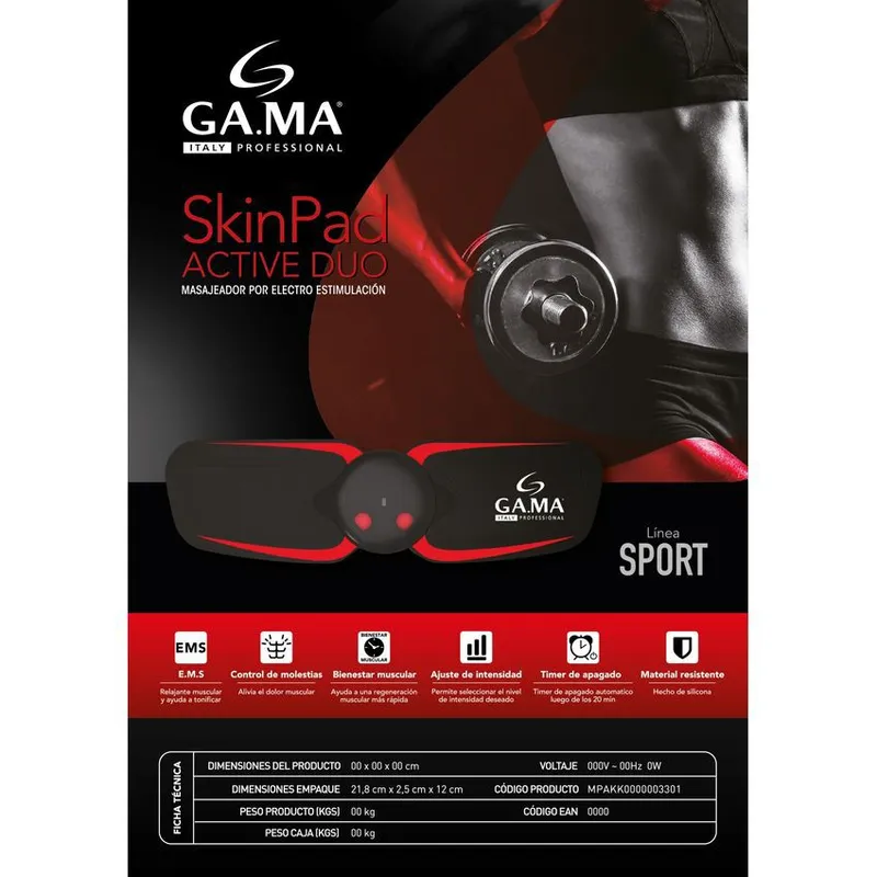 GAMA - Masajeador ga.ma ems active duo latam