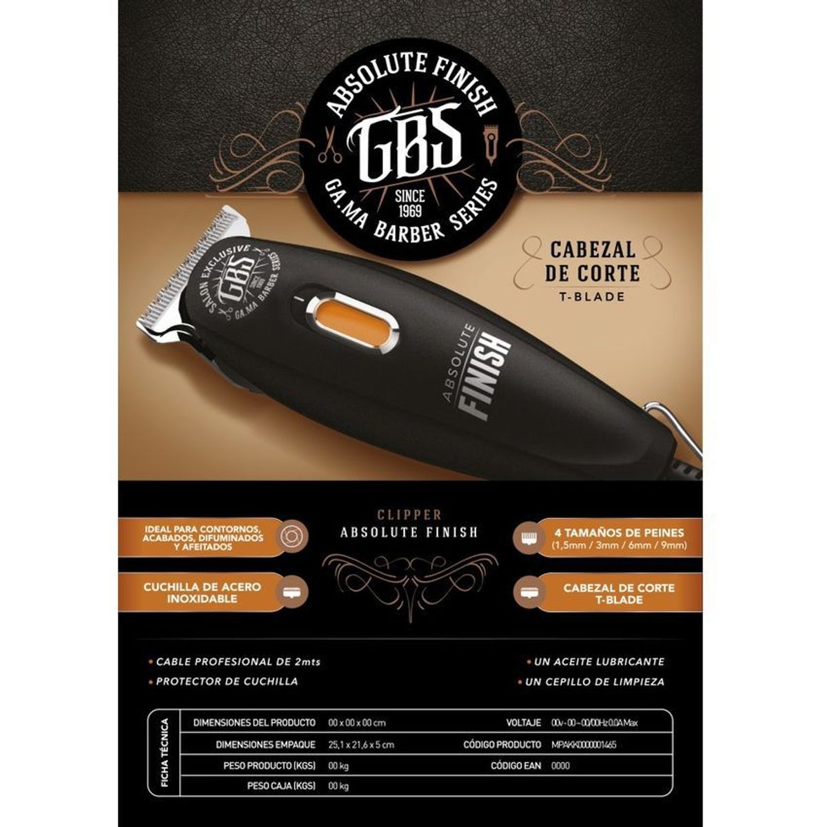 GAMA - Clipper se gbs absolute finish 110v