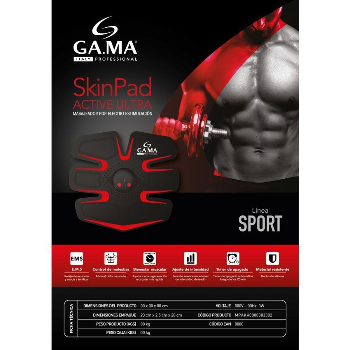 GAMA - Masajeador ga.ma ems active ultra latam