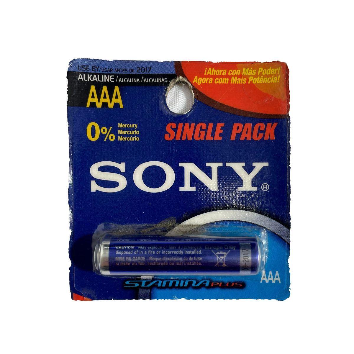 SONY - bateria sony AAA alkalina 1 sola bateria