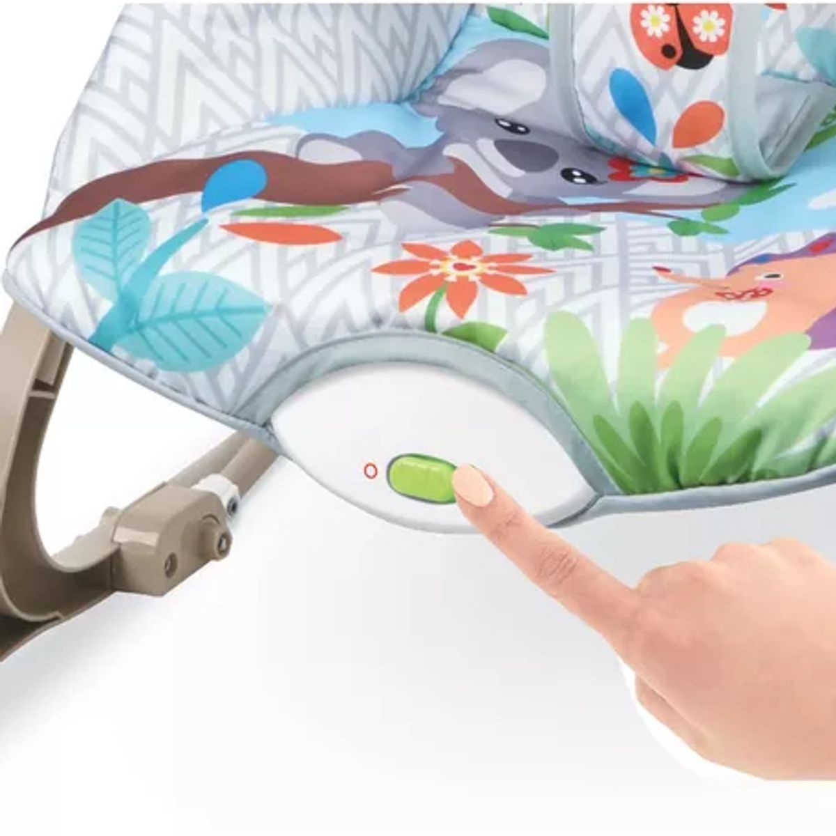 BABY ON - Silla mecedora vibradora y musical para bebe 3 en 1 Leon