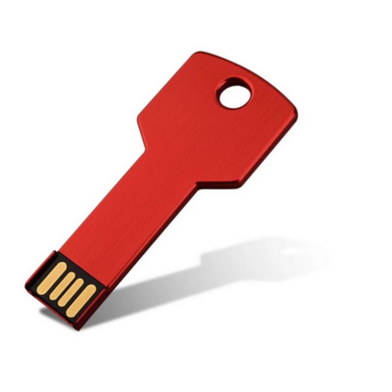 GENERICO - Memoria USB 2.0 16GB Tipo Llave Metálica para PC Laptop