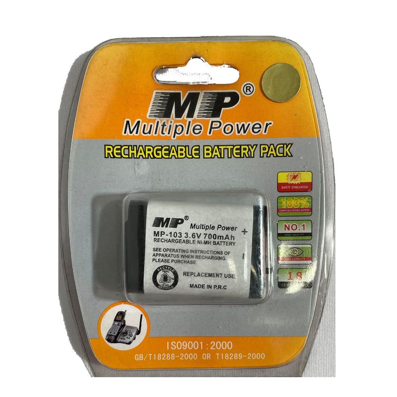 GENERICO - bateria multiplePower mp-103 36v 700mAh