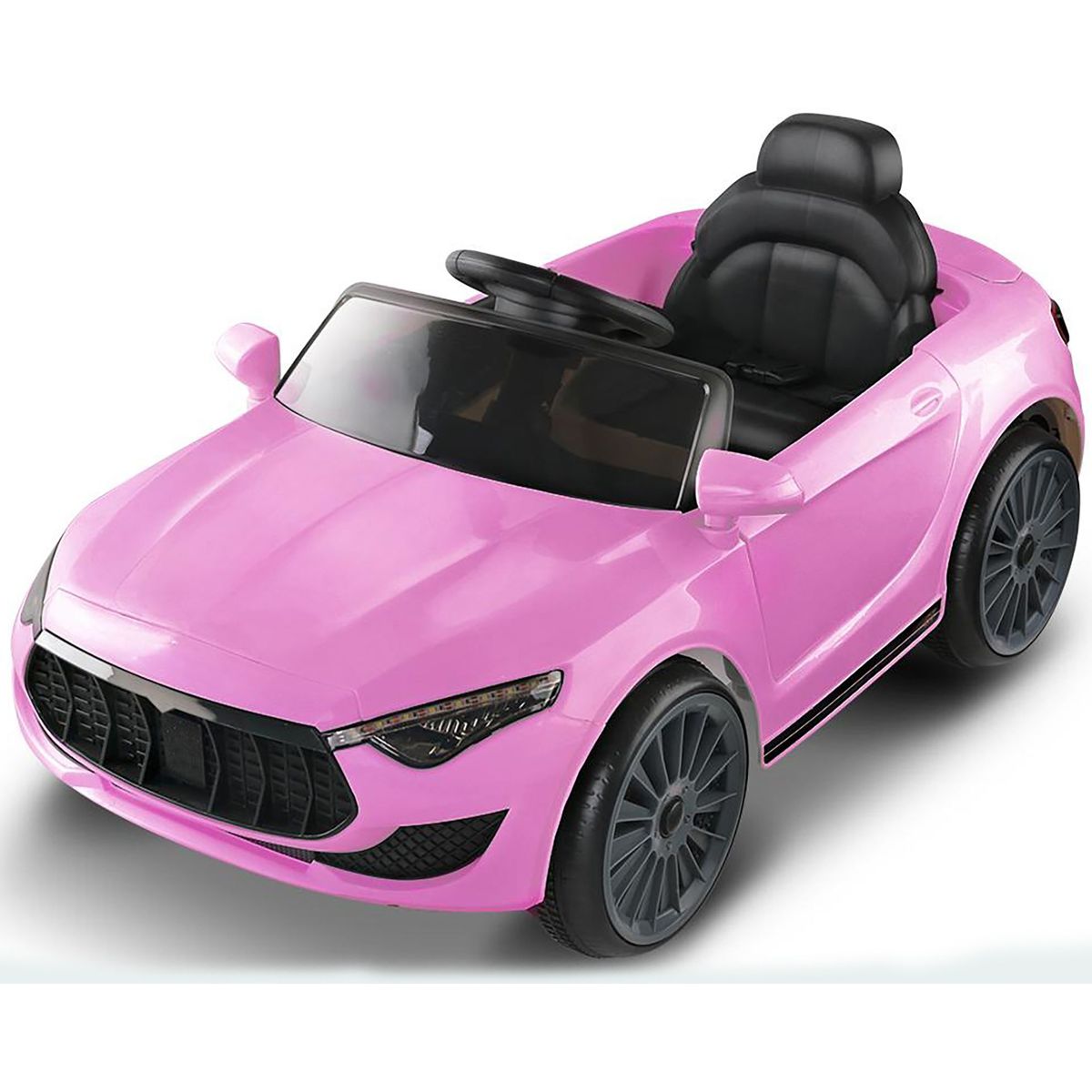 BEBESUNITA - Carro Electrico Niños Maserati Recargable 12v Ctrol - Rosado