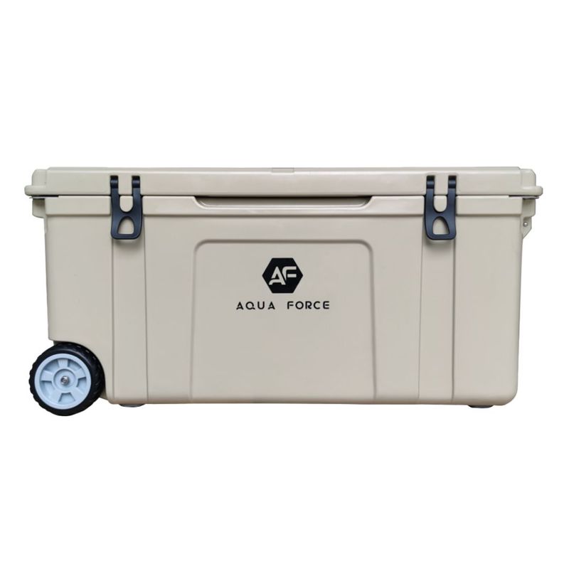 AQUA FORCE - Cooler Seychelles Tabla de Cortar Canasto 120 lt Beige