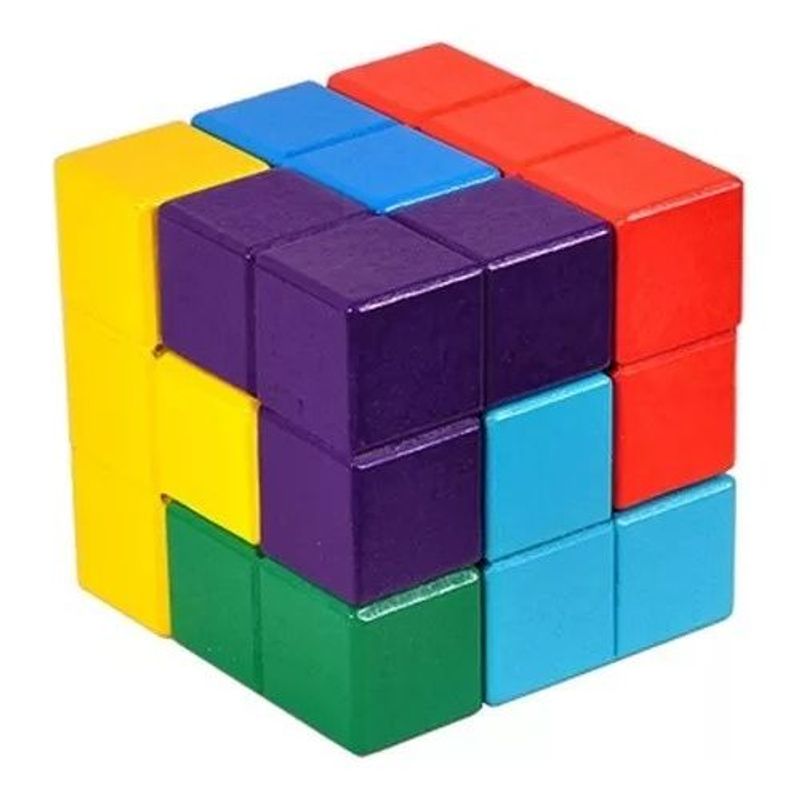 GENERICO - Cubo Soma Madera Puzzle Reto Mental Destreza Rompecabezas 3d