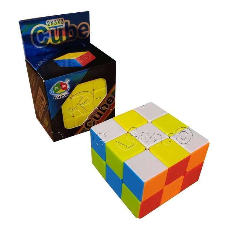 GENERICO - 3x3x2 Floppy Cubo Rubik Magic 2 Niveles Cuboide 2x3x3 Negro