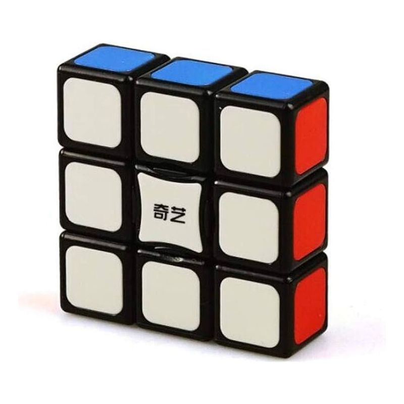 QIYI - Cubo Rubik Floppy Cube Qiyi 3x3x1 Smooth 1x3x3 Tiled Negro