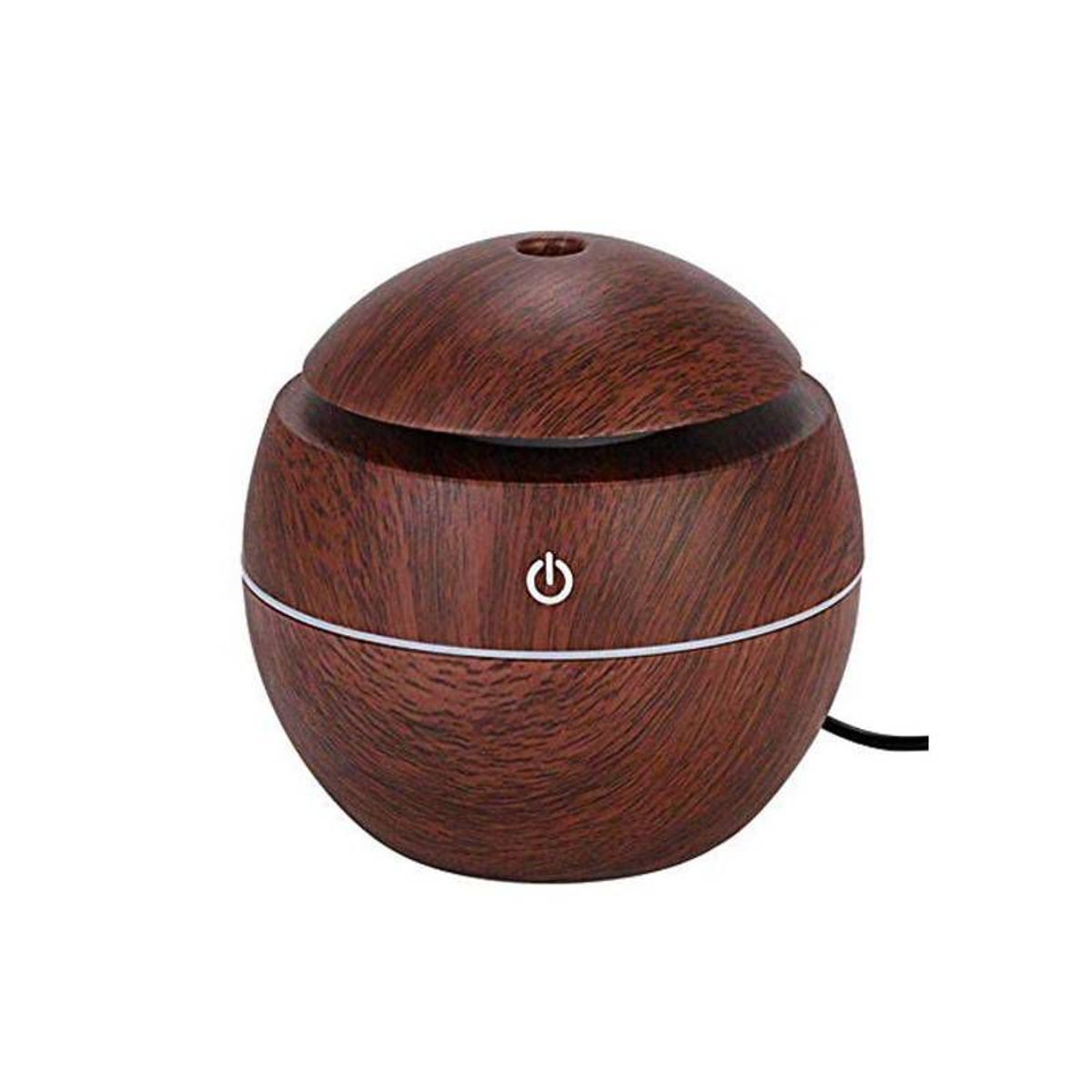 GENERICO - Difusor De Aroma Usb 130ml Ultrasonico Humidificador Redondo