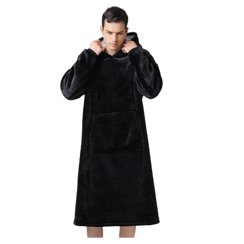 GENERICO - Buzo Termico Oversize Capota Ovejera Adulto Unisex  Unicolor