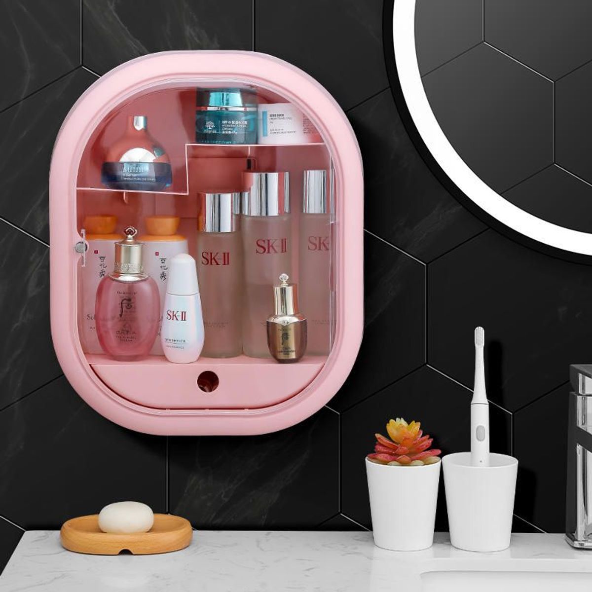 GENERICO - Organizador cosmeticos caja de almacenamiento maquillaje JY116.