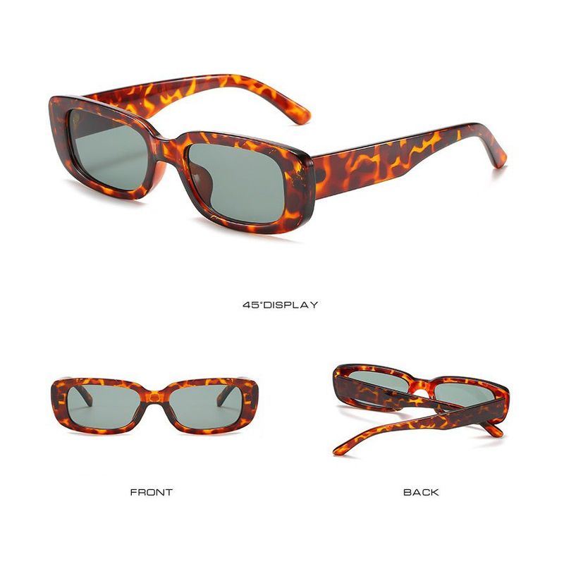GENERICO - Gafas De Sol Rectangulares Modernas Fashion Moda Animal Print