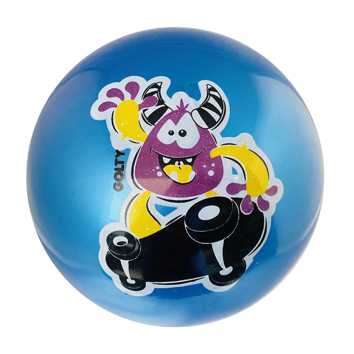 GOLTY - Pelota De Caucho Golty Niko Monsters En Pvc Juguete Niños Azul