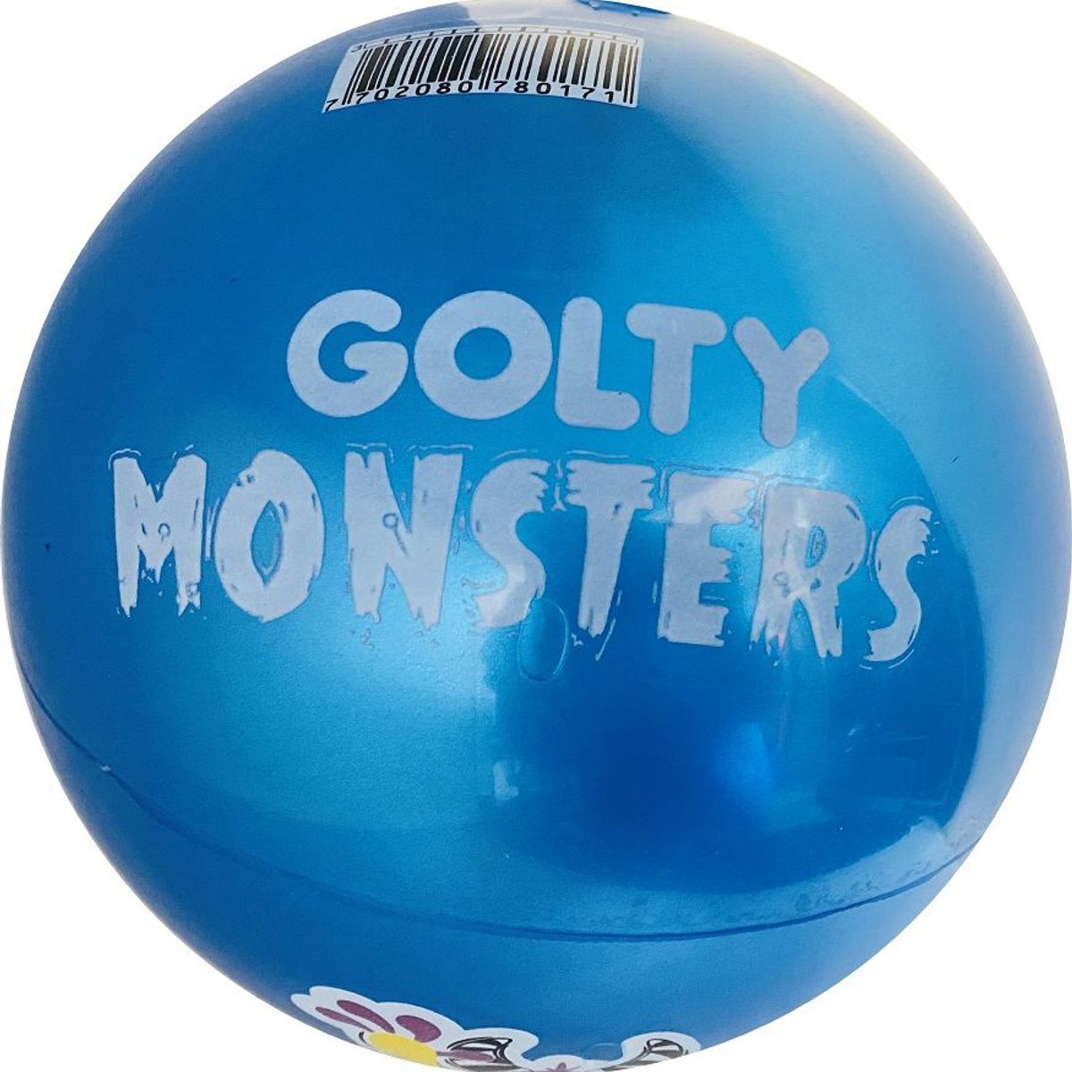 GOLTY - Pelota De Caucho Golty Niko Monsters En Pvc Juguete Niños Azul